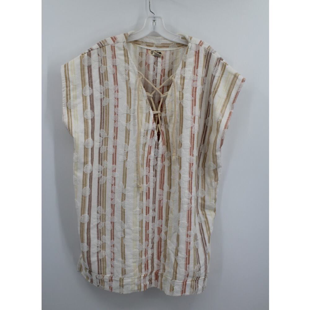 Sandcloud Daisy Stripe Cover Up One Size Tan